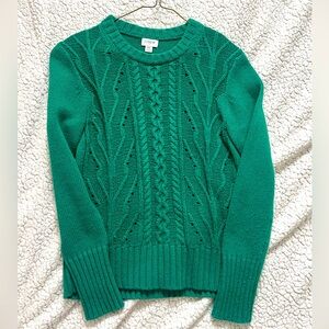 J Crew Emerald Green Sweater